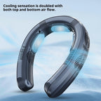 TC06 Neck Hanging Semiconductor Cooling Fan U-Shaped Portable Bladeless Warm Air Neck Fan