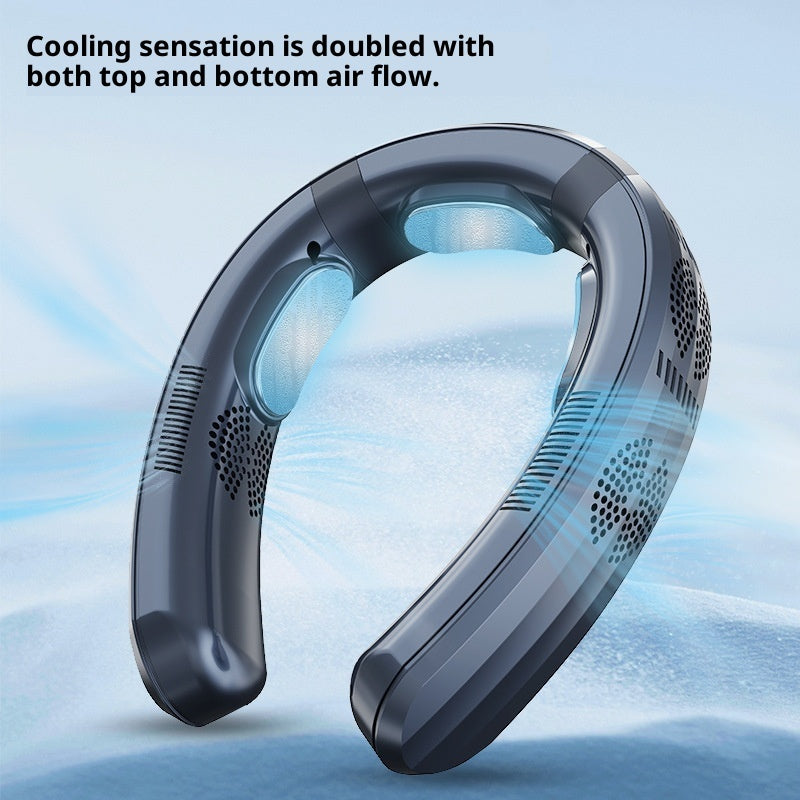 TC06 Neck Hanging Semiconductor Cooling Fan U-Shaped Portable Bladeless Warm Air Neck Fan