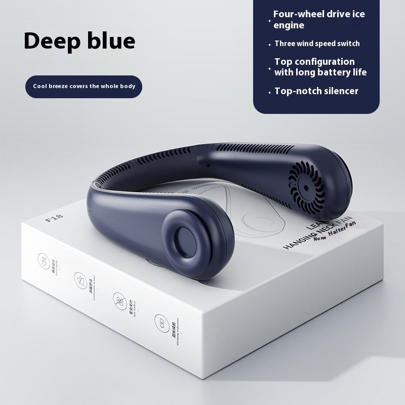 Halter Bladeless Turbine Portable Cooling Fan - Stay Cool Anywhere — Hands-Free Cooling in Seconds
